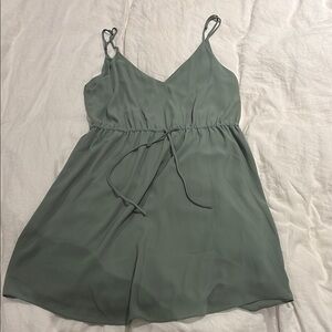 Babaton Green Sleeveless Dress